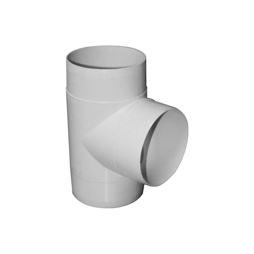 Manrose Round T-Piece Connector - White - Unbeatable Bathrooms