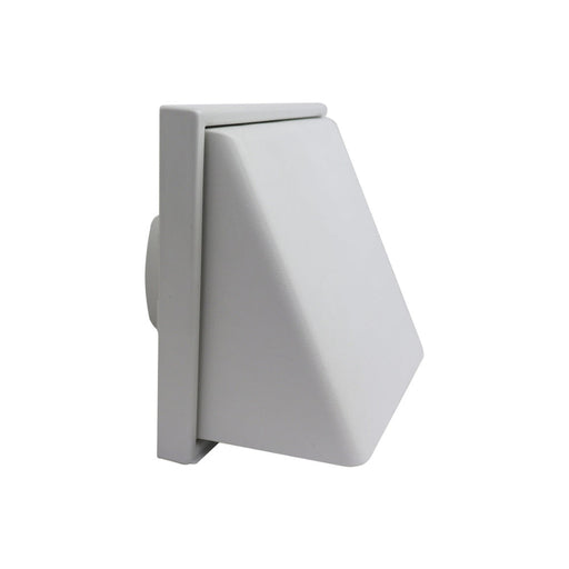 Manrose Weather Proof Cowled Wall Outlet - White - Unbeatable Bathrooms
