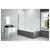 Merlyn 800x1500mm Single Curved Bath Screen (6mm) - Unbeatable Bathrooms