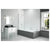 Merlyn 800x1500mm Single Fixed Square Bath Screen (6mm) - Unbeatable Bathrooms