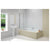 Merlyn 850x1400mm 4-Fold Bath Screen (8mm) - Unbeatable Bathrooms