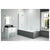 Merlyn 900x1500mm 2-Panel Hinged Bath Screen (8mm) - Unbeatable Bathrooms