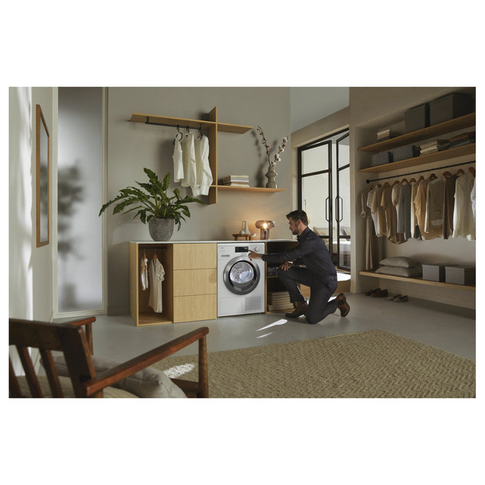 Miele TEH 785 WP F/S 9kg Heat Pump Condenser Dryer - White - Unbeatable Bathrooms
