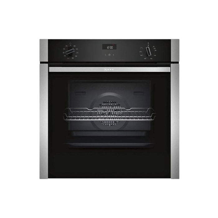 Neff N50 B3ACE4HN0B Built In Single Slide&Hide&reg; Electric Oven - Stainless Steel - Unbeatable Bathrooms