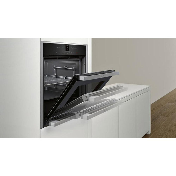Neff N70 B47CR32N0B Built In Single Slide&Hide&reg; Electric Oven - Stainless Steel - Unbeatable Bathrooms