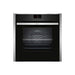 Neff N90 B47CS34H0B Built In Single Slide&Hide&reg; Electric Oven - Stainless Steel & Stainless Steel - Unbeatable Bathrooms