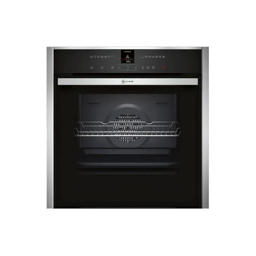 Neff N70 B47VR32N0B Built In Single Slide&Hide&reg; Electric Oven with VarioSteam - Stainless Steel - Unbeatable Bathrooms