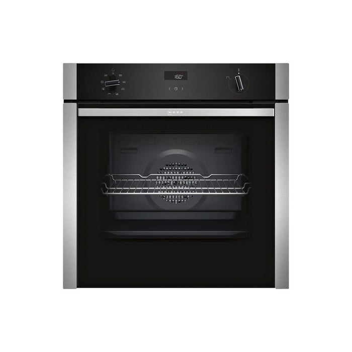 Neff N50 B4ACF1AN0B Built In Single Slide&Hide&reg; Electric Oven - Stainless Steel - Unbeatable Bathrooms