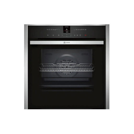 Neff N70 B57VR22N0B Built In Single Slide&Hide&reg; Pyrolytic Oven with VarioSteam - Stainless Steel - Unbeatable Bathrooms