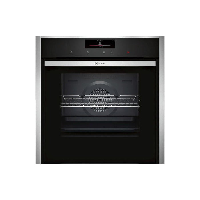 Neff N90 B58CT68H0B Built In Single Slide&Hide&reg; Pyrolytic Oven - Stainless Steel - Unbeatable Bathrooms