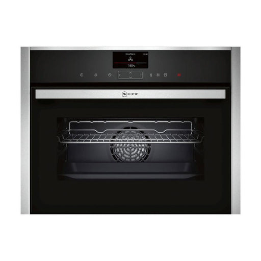 Neff N90 C17FS32H0B Built In Compact Electric Oven with FullSteam - Stainless Steel - Unbeatable Bathrooms