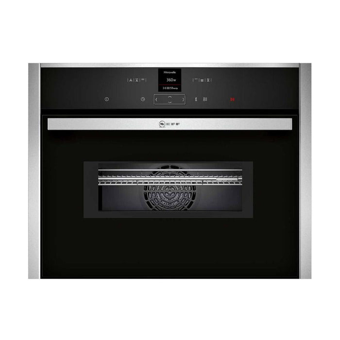 Neff N70 C17MR02N0B Built In Compact Oven with Microwave - Stainless Steel - Unbeatable Bathrooms