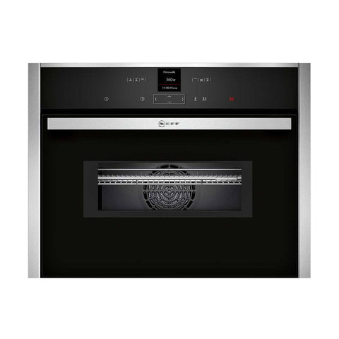 Neff N70 C17MR02N0B Built In Compact Oven with Microwave - Stainless Steel - Unbeatable Bathrooms