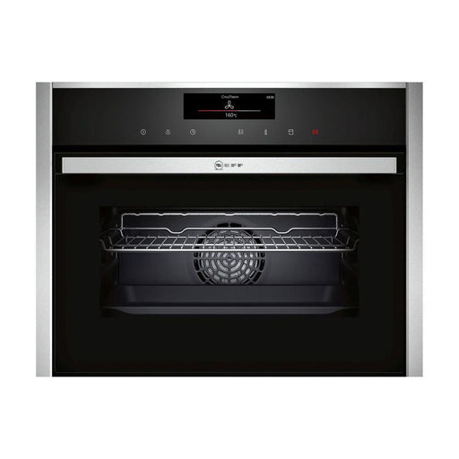 Neff N90 C18FT56H0B Built In Compact Slide&Hide&reg; Electric Oven with FullSteam - Stainless Steel - Unbeatable Bathrooms