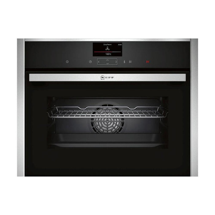 Neff N90 C27CS22H0B Built In Compact Pyrolytic Oven - Stainless Steel - Unbeatable Bathrooms