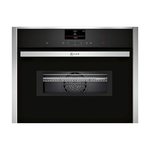 Neff N90 C27MS22H0B Built In Compact Pyrolytic Oven & Microwave - Stainless Steel - Unbeatable Bathrooms