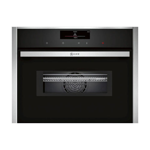 Neff N90 C28MT27H0B Built In Compact Pyrolytic Oven & Microwave - Stainless Steel - Unbeatable Bathrooms