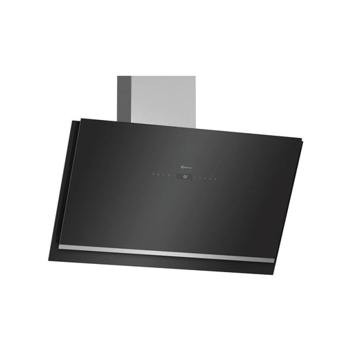 Neff N90 D96IKW1S0B 90cm Angled Glass Chimney Hood - Black - Unbeatable Bathrooms