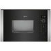 Neff N50 HLAWD23N0B Microwave - Black with Steel Trim - Unbeatable Bathrooms