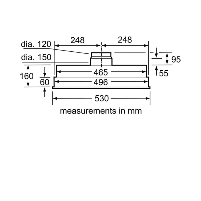 Neff N30 D5655X1GB Canopy Hood - Metallic Silver - Unbeatable Bathrooms