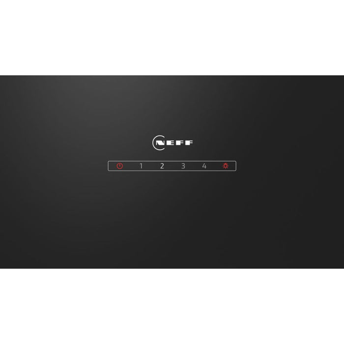 Neff N30 D83IDK1S0B Angled Chimney Hood - Black Glass - Unbeatable Bathrooms