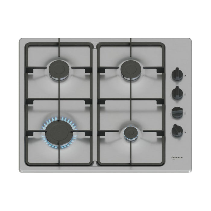 Neff N30 T26BKP6N0 60cm Gas Hob - St/Steel - Unbeatable Bathrooms