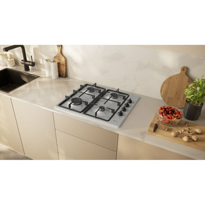 Neff N30 T26BKP6N0 60cm Gas Hob - St/Steel - Unbeatable Bathrooms