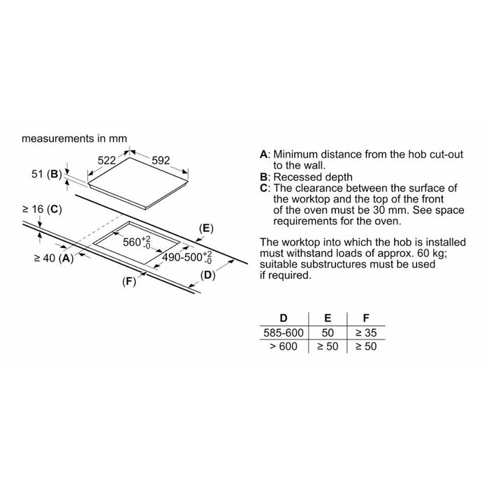 Neff N30 T36FBE1L0 60cm Induction Hob - Black Glass - Unbeatable Bathrooms