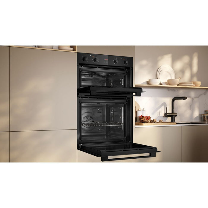 Neff N30 U1DCC0AK3B Double Electric Oven - Black - Unbeatable Bathrooms