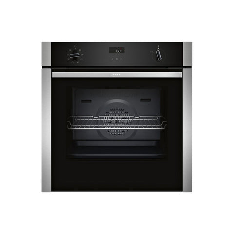 Neff N50 B4ACF1AN3B Single Slide&Hide Electric Oven - St/Steel - Unbeatable Bathrooms