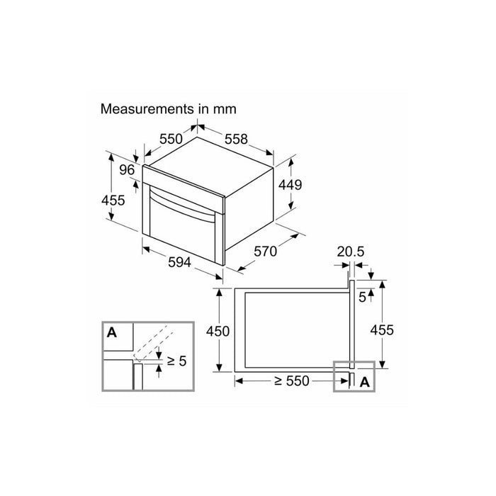 Neff N50 C1AMG84G1B B/I 900W Combination Microwave - Unbeatable Bathrooms