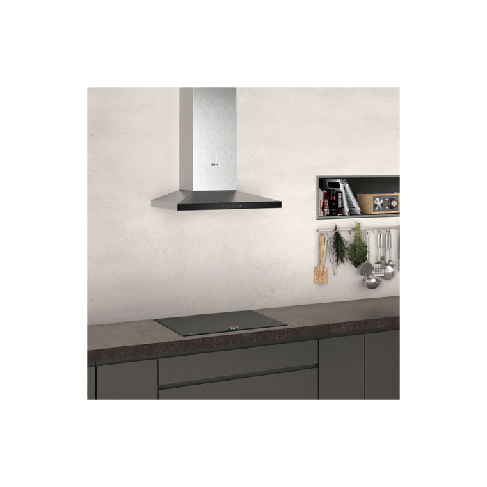 Neff N50 D64QFM1N0B Slim Pyramid Chimney Hood - St/Steel - Unbeatable Bathrooms