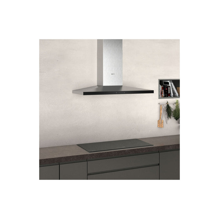 Neff N50 D64QFM1N0B Slim Pyramid Chimney Hood - St/Steel - Unbeatable Bathrooms