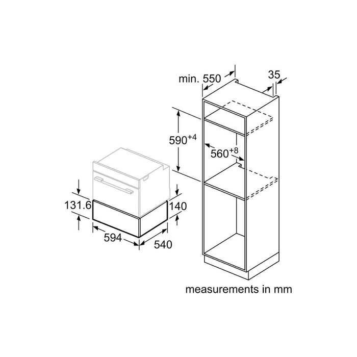 Neff N50 N1AHA01N0B 14cm Warming Drawer - Unbeatable Bathrooms