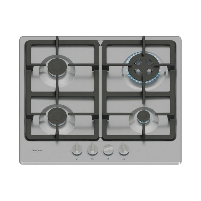 Neff N50 T26GKH8N0 60cm Gas Hob - St/Steel - Unbeatable Bathrooms