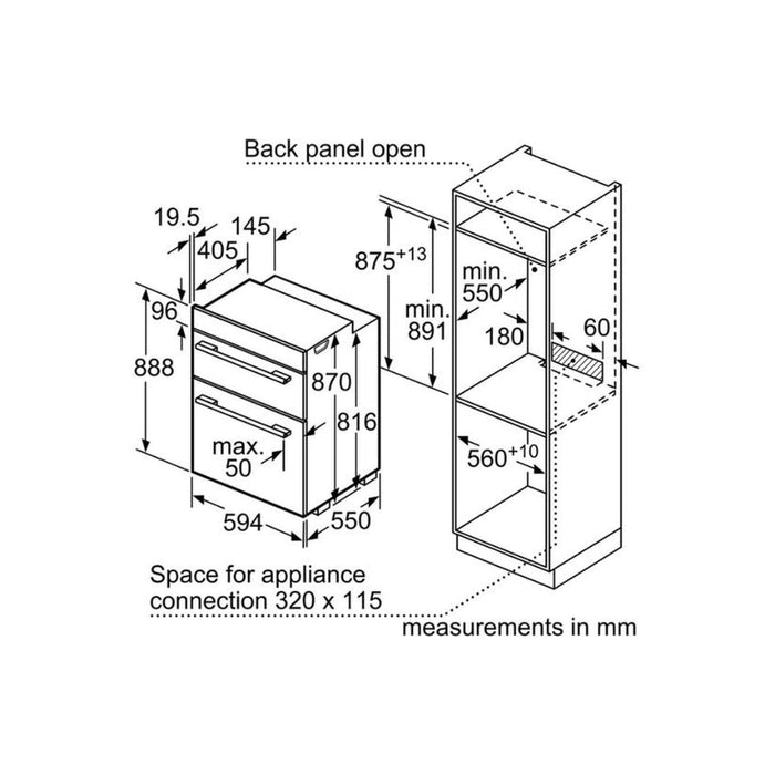 Neff N50 U1ACE5HN0B Double Electric Oven - St/Steel - Unbeatable Bathrooms