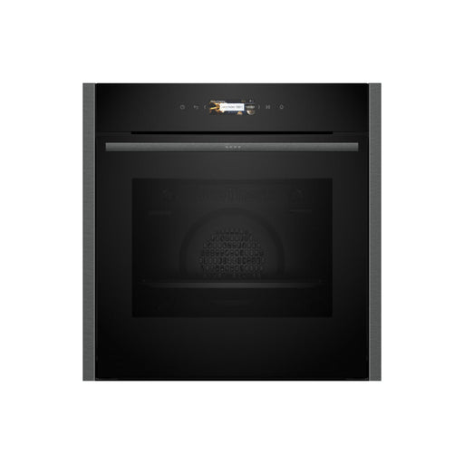 Neff N70 B24CR31G0B Single Electric Oven - Black w/Graphite Trim - Unbeatable Bathrooms