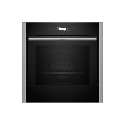 Neff N70 B24CR71G0B Single Pyrolytic Oven - Black w/Graphite Trim - Unbeatable Bathrooms