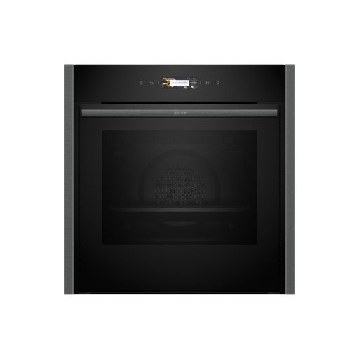 Neff N70 B54CR71G0B Single Slide & Hide Pyrolytic Oven - Black w/Graphite Trim - Unbeatable Bathrooms