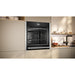 Neff N70 B54CR71N0B Single Slide & Hide Pyrolytic Oven - Black w/Steel Trim - Unbeatable Bathrooms