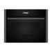 Neff N70 C24GR3XG1B B/I 1000W Compact Microwave & Grill - Black w/Graphite Trim - Unbeatable Bathrooms