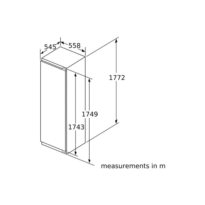 Neff N70 KI1813FE0G B/I Tall Larder Fridge - Unbeatable Bathrooms