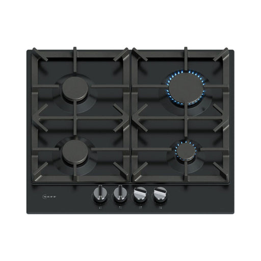 Neff N70 T26CIP8S0 60cm Gas Hob - Black - Unbeatable Bathrooms