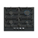 Neff N70 T26CIP8S0 60cm Gas Hob - Black - Unbeatable Bathrooms