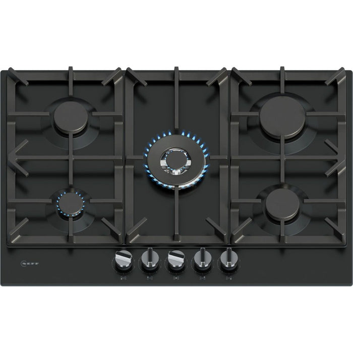 Neff N70 T27CIQ8S0 75cm Gas Hob - Black - Unbeatable Bathrooms