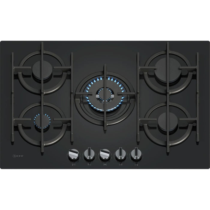 Neff N70 T27CPIQ4S0 75cm Gas Hob - Black - Unbeatable Bathrooms