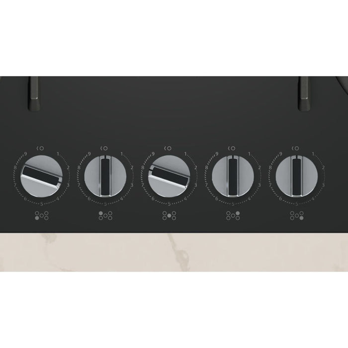 Neff N70 T27CPIQ4S0 75cm Gas Hob - Black - Unbeatable Bathrooms