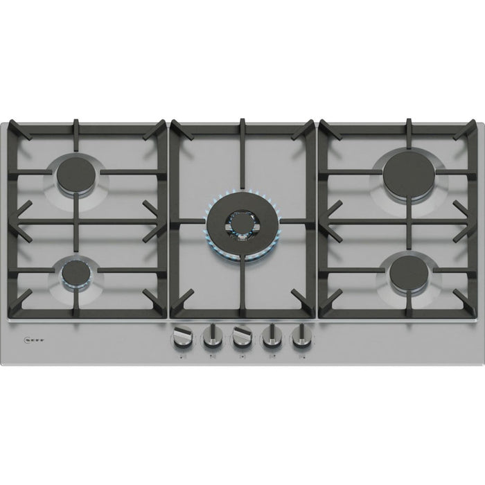 Neff N70 T29CIR8N0 90cm Gas Hob - St/Steel - Unbeatable Bathrooms