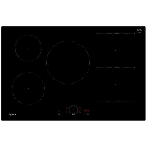 Neff N70 T58FHW1L0 80cm Induction Hob - Black Glass - Unbeatable Bathrooms