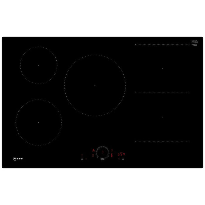 Neff N70 T58PHW1L0 80cm Induction Hob - Black Glass - Unbeatable Bathrooms